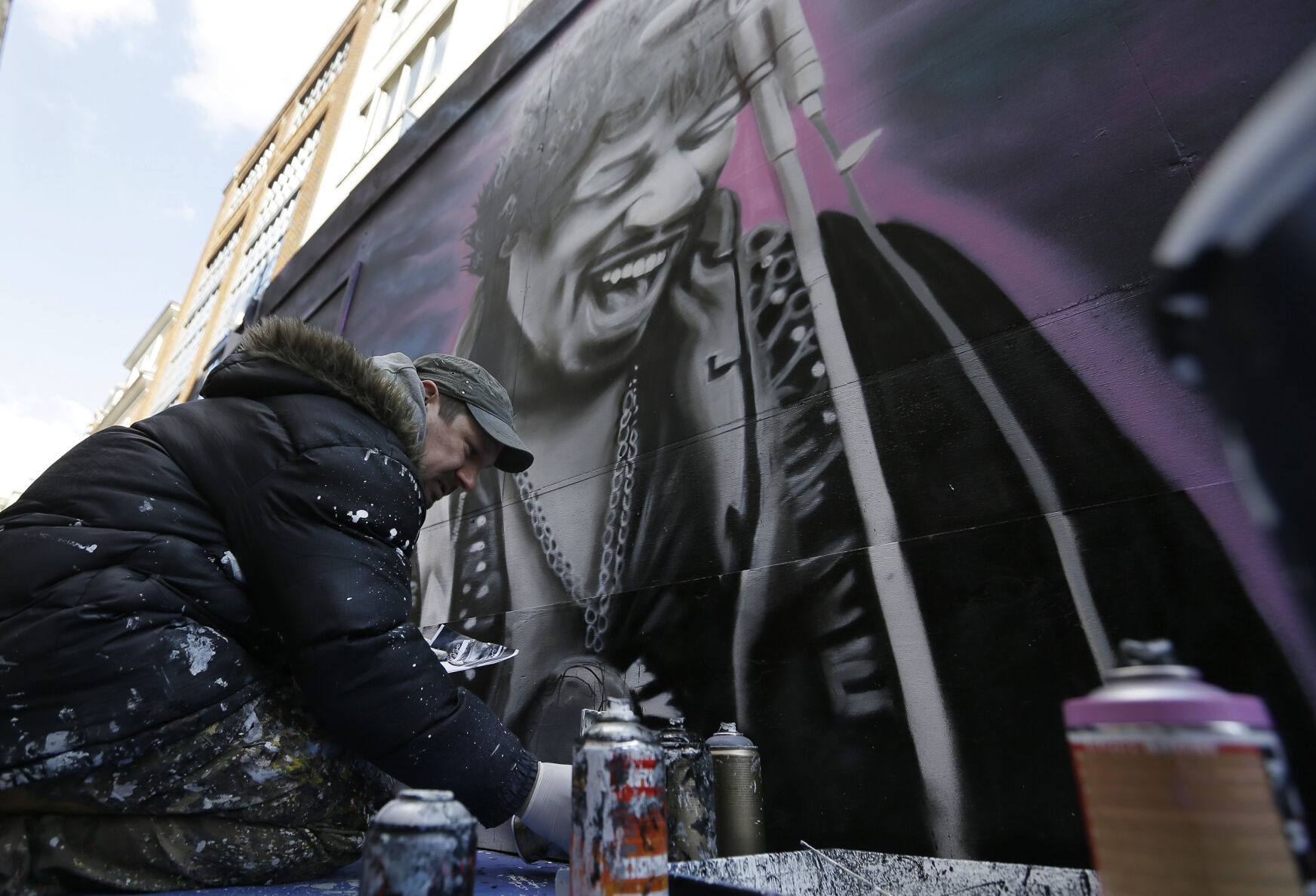 Jimi Hendrix mural in London